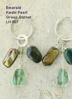 Emerald kehi Pearl Green Garnet